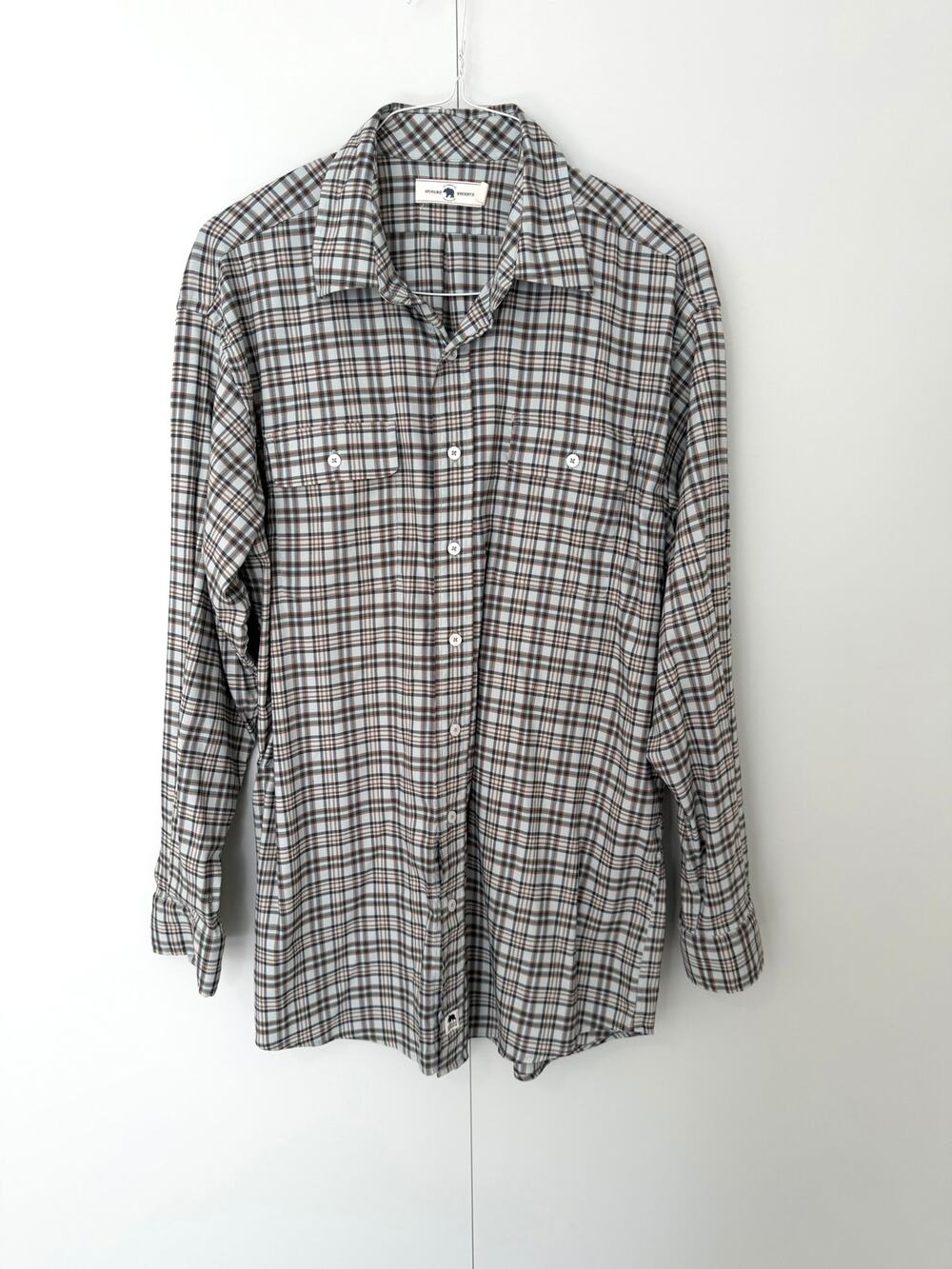 ONWARD RESERVE Men's Milton Utility Flannel in Blue Green Plaid